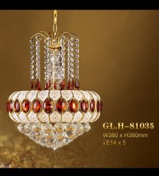 Lampu Gantung Kristal GLH-81035 W380 GD